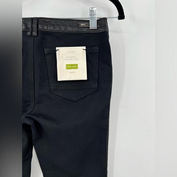 NWT Pilcro and the Letterpress Anthropologie The Stet Faux Leather Moto Pant 25 - Picture 13 of 16